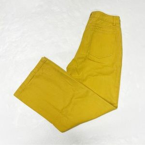 Mustard Yellow Wide Leg Jeans